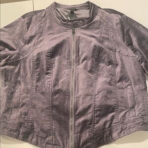 Torrid Charcoal Velvet Moto Jacket